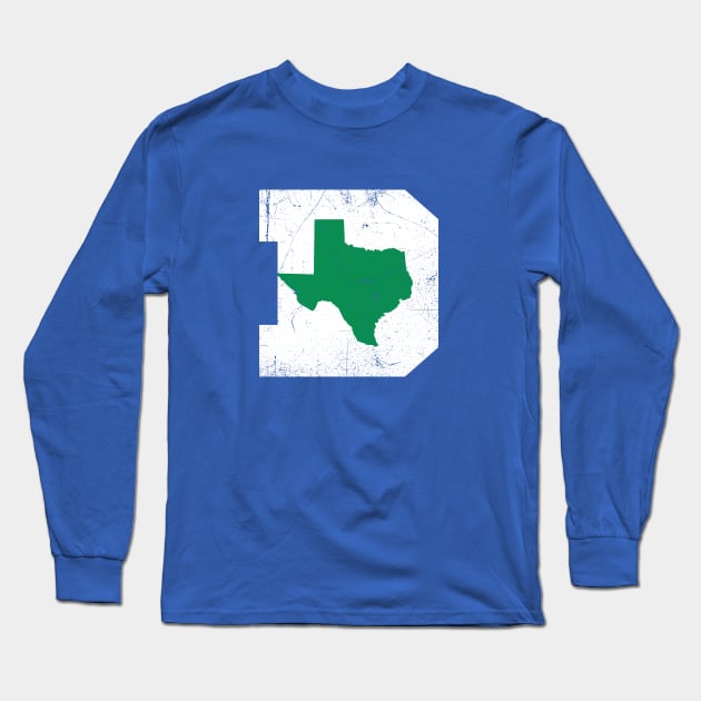 Dallas Texas D, basketball - Blue Long Sleeve T-Shirt by KFig21